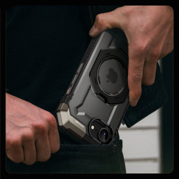 „Supcase UB Grip Mag MagSafe iPhone 16e“ dėklas – juodas