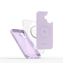 „Tech-Protect“ skysto silikono „MagSafe iPhone 16e“ dėklas – violetinis