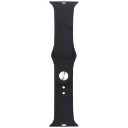 „Audi“ geometrinio rašto silikoninis laikrodžio dirželis, skirtas „Apple Watch 44 / 45 / 46 / 49 mm“ – juodas