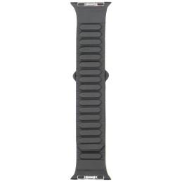 „Audi“ logotipo sintetinės odos magnetinis žiedinis dirželis „Apple Watch 40/ 41/ 42 mm“ – juodas