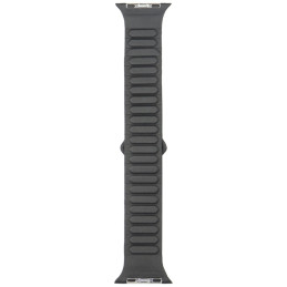 „Audi“ logotipo sintetinės odos magnetinis žiedinis dirželis „Apple Watch“ laikrodžiui (44/ 45/ 46/ 49 mm) – juodas