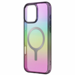UNIQ Iridescia Magclick įkrovimo dėklas, skirtas iPhone 16 Pro – juodas