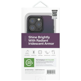 UNIQ Iridescia Magclick įkrovimo dėklas, skirtas iPhone 16 Pro – juodas