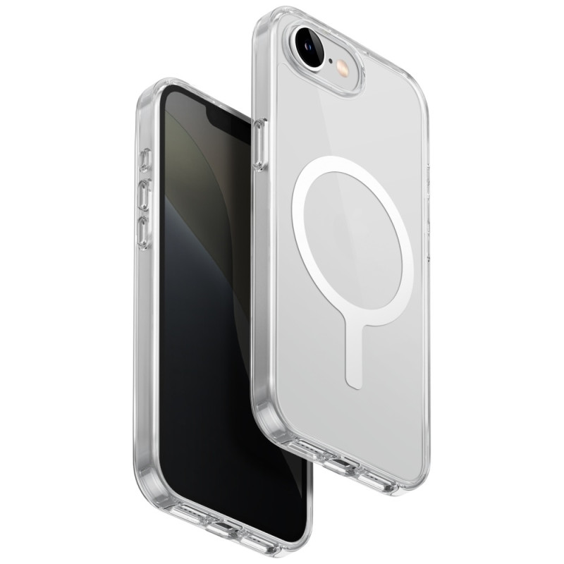 UNIQ LifePro Magclick įkrovimo dėklas, skirtas iPhone 16e – skaidrus