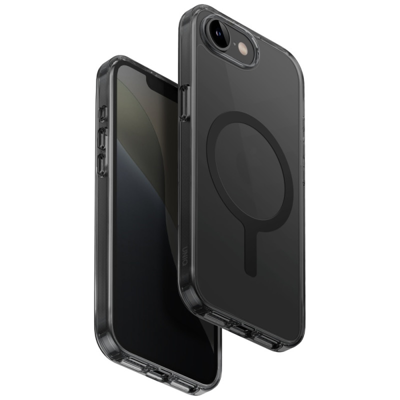 UNIQ LifePro Magclick įkrovimo dėklas, skirtas iPhone 16e – juodas