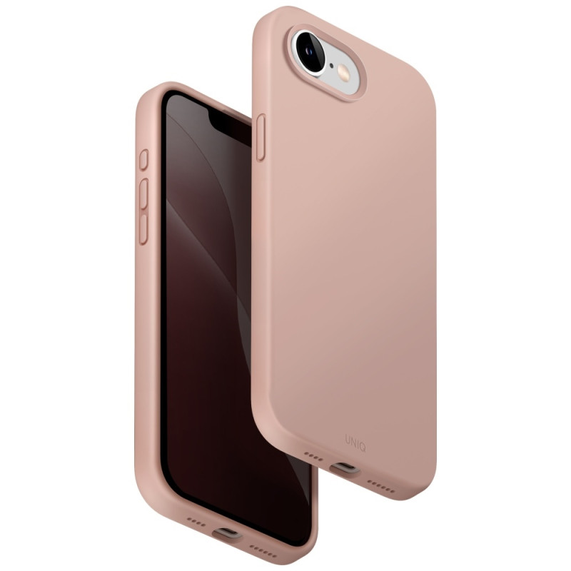 UNIQ Lino Magclick įkrovimo dėklas, skirtas iPhone 16e – rožinis
