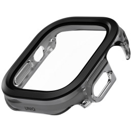 UNIQ Voute grūdinto stiklo dėklas Apple Watch Ultra 49 mm laikrodžiui – juodas