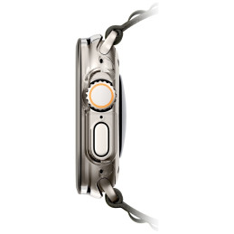 UNIQ „Voute“ grūdinto stiklo dėklas, skirtas „Apple Watch Ultra“ 49 mm - sidabrinis