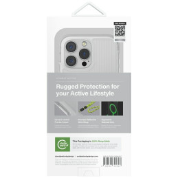 „UNIQ Combat Active Magclick“ įkrovimo dėklas, skirtas „iPhone 16 Pro“ – baltas