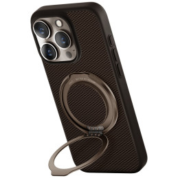 UNIQ Keva Air Magclick įkrovimo dėklas „GripFit“, skirtas „iPhone 16 Pro“ – rudas