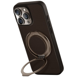 UNIQ Keva Air Magclick įkrovimo GripFit dėklas, skirtas iPhone 16 Pro Max – rudas