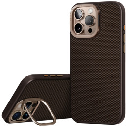 UNIQ Keva Max Magclick įkrovimo kameros stovas iPhone 16 Pro dėklui – rudas