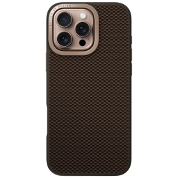 UNIQ Keva Max Magclick įkrovimo kameros stovas iPhone 16 Pro dėklui – rudas