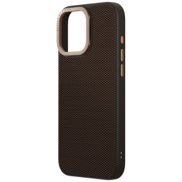 UNIQ Keva Max Magclick įkrovimo kameros stovas iPhone 16 Pro dėklui – rudas