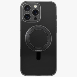 UNIQ Swivix 360° besisukantis dėklas su atrama iPhone 16 Pro telefonui – juodas