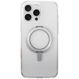 UNIQ „Swivix 360“ besisukantis dėklas su atrama, skirtas „iPhone 16 Pro Max“ – skaidrus
