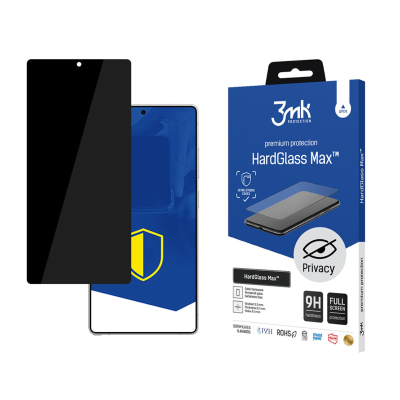 3mk HardGlass Max Privacy Black privatumo stiklas, skirtas Samsung Galaxy S25 Ultra