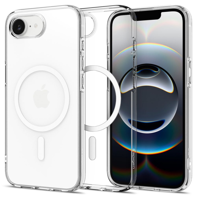 „Spigen Liquid Crystal MagSafe iPhone 16e“ dėklas – skaidrus