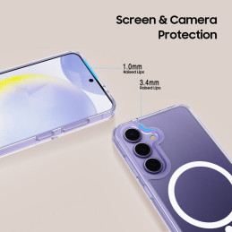„Tech-Protect FlexAir Hybrid MagSafe“ dėklas, skirtas „Samsung Galaxy A56 5G“ – skaidrus