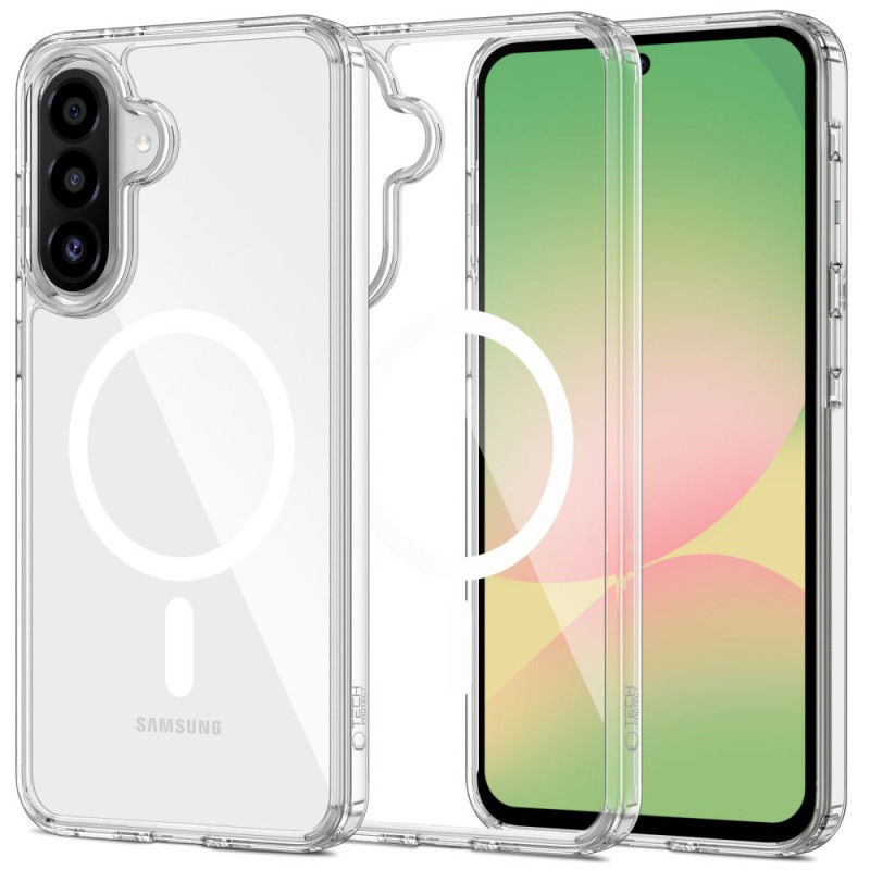 „Tech-Protect FlexAir Hybrid MagSafe“ dėklas, skirtas „Samsung Galaxy A36 5G“ – skaidrus