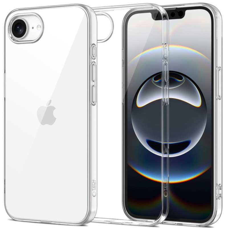 „Tech-Protect FlexAir iPhone 16e“ dėklas – skaidrus