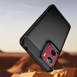„Tech-Protect“ TPU anglies pluošto dėklas, skirtas „Motorola Moto G05 / E15“ - juodas