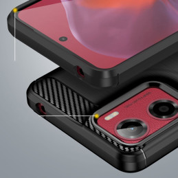 „Tech-Protect“ TPU anglies pluošto dėklas, skirtas „Motorola Moto G05 / E15“ - juodas