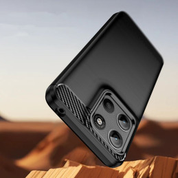 „Tech-Protect“ TPU anglies pluošto dėklas, skirtas „Motorola Moto G15 / G15 Power“ – juodas