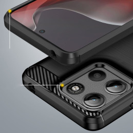 „Tech-Protect“ TPU anglies pluošto dėklas, skirtas „Motorola Moto G15 / G15 Power“ – juodas