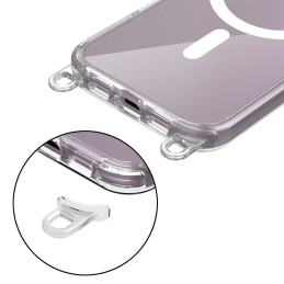 „Tech-Protect FlexAir Chain MagSafe iPhone 16e“ dėklas – juodas / smėlio spalvos