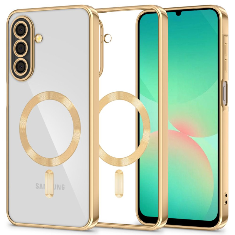 „Tech-Protect MagFlex MagSafe“ dėklas, skirtas „Samsung Galaxy A26 5G“ – permatomas auksinis
