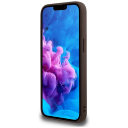„Guess 4G“ telefono dėklas su dideliu logotipu iPhone 16e – rudas