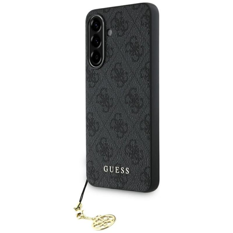 „Guess 4G Charms Collection“ dėklas, skirtas „Samsung Galaxy A56“ - juodas