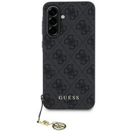 „Guess 4G Charms Collection“ dėklas, skirtas „Samsung Galaxy A56“ - juodas