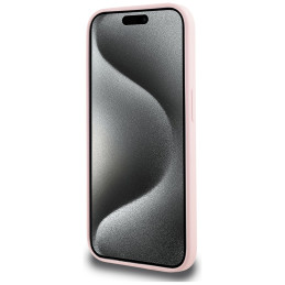 „Karl Lagerfeld“ silikoninis „Karl&Choupette MagSafe iPhone 14 Pro“ dėklas – rožinis
