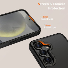 „Tech-Protect MagMat“ dėklas, skirtas „Samsung Galaxy A26 5G“ – matinės juodos spalvos