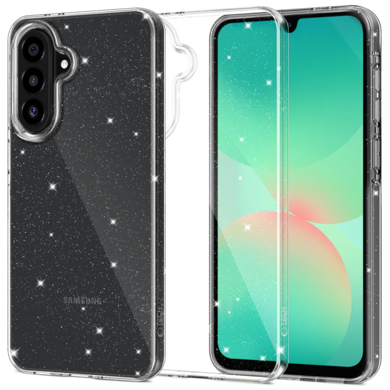 „Tech-Protect FlexAir“ dėklas, skirtas „Samsung Galaxy A26 5G“ – skaidrus ir blizgus