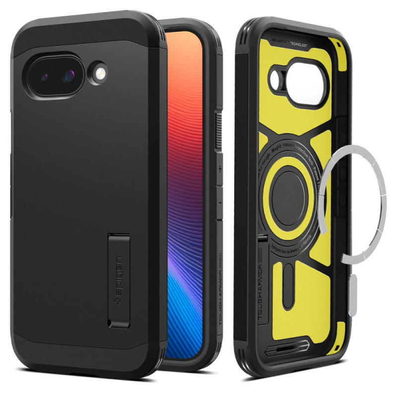 „Spigen Tough Armor Mag MagSafe“ dėklas, skirtas „Google Pixel 9A“ – juodas