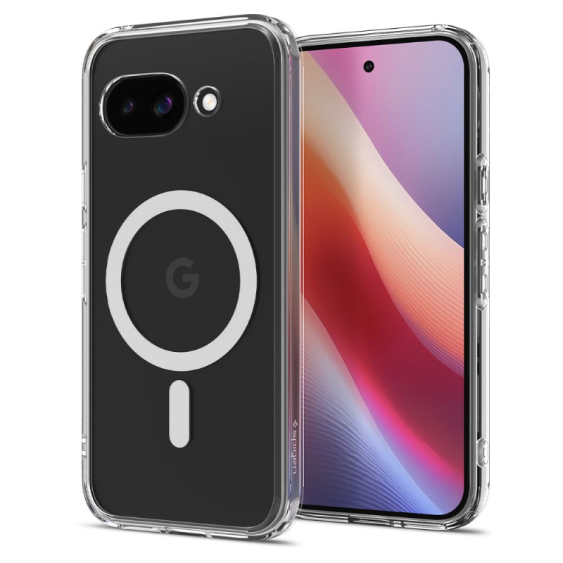 „Spigen Ultra Hybrid Mag MagSafe“ dėklas, skirtas „Google Pixel 9A“ – skaidrus / baltas