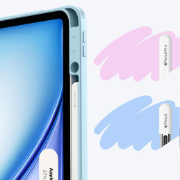 ESR atverčiamas hibridinis dėklas, skirtas „iPad Air 13“ 1/ 2 colio planšetiniam kompiuteriui – mėlynas