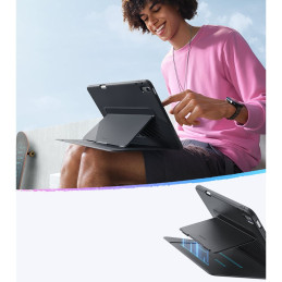 ESR atverčiamas hibridinis dėklas, skirtas „iPad Air 13“ 1 / 2 (kartos) 2024–2025 m. – juodas