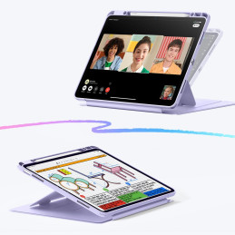ESR atverčiamas hibridinis dėklas, skirtas „iPad Air 13“ 1/ 2 colio planšetiniam kompiuteriui – violetinis