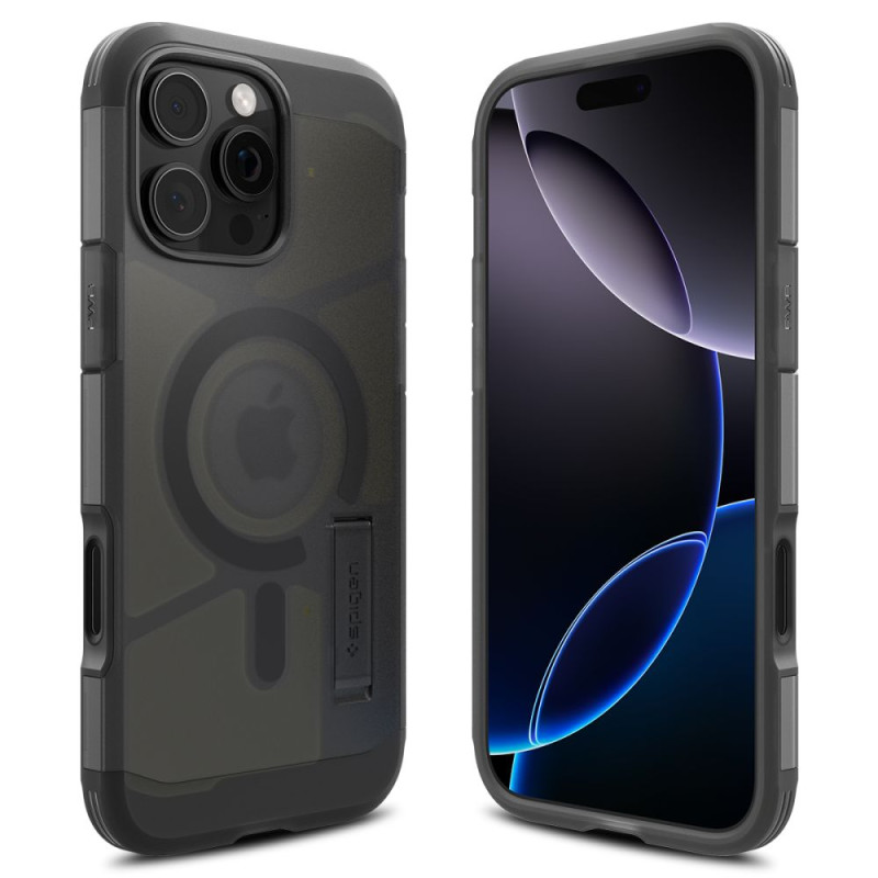 „Spigen Tough Armor“ „T“ „MagSafe“ dėklas, skirtas „iPhone 16 Pro“ – juodas