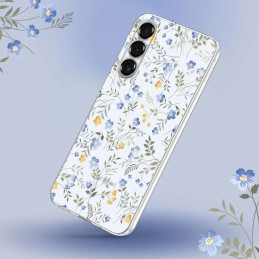 „Tech-Protect FlexAir“ dėklas, skirtas „Samsung Galaxy A26 5G“ – ramunės su lapais