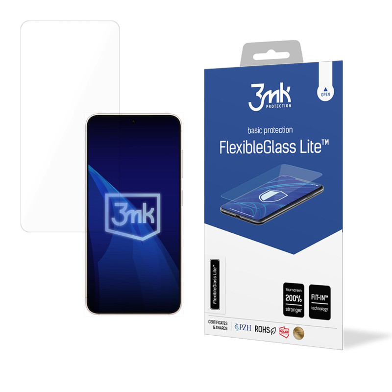 Hibridinis stiklas 3mk FlexibleGlass Lite, skirtas Samsung Galaxy S25 Edge