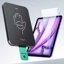 „ESR UltraFit“ grūdinto stiklo 2 vnt. pakuotė, skirta „iPad Air 11“ 6 / 7 (2024 / 2025)