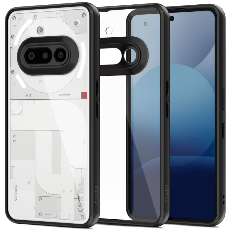 „Tech-Protect MagMat“ dėklas, skirtas „Nothing Phone 3A“ – skaidrus / juodas