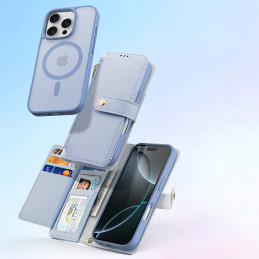 „Dux Ducis Lawa“ odinis dėklas, skirtas „iPhone 16 Pro Max“, su nuimamu magnetiniu dėklu – mėlynas