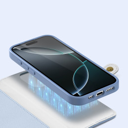 „Dux Ducis Lawa“ odinis dėklas, skirtas „iPhone 16 Pro Max“, su nuimamu magnetiniu dėklu – mėlynas