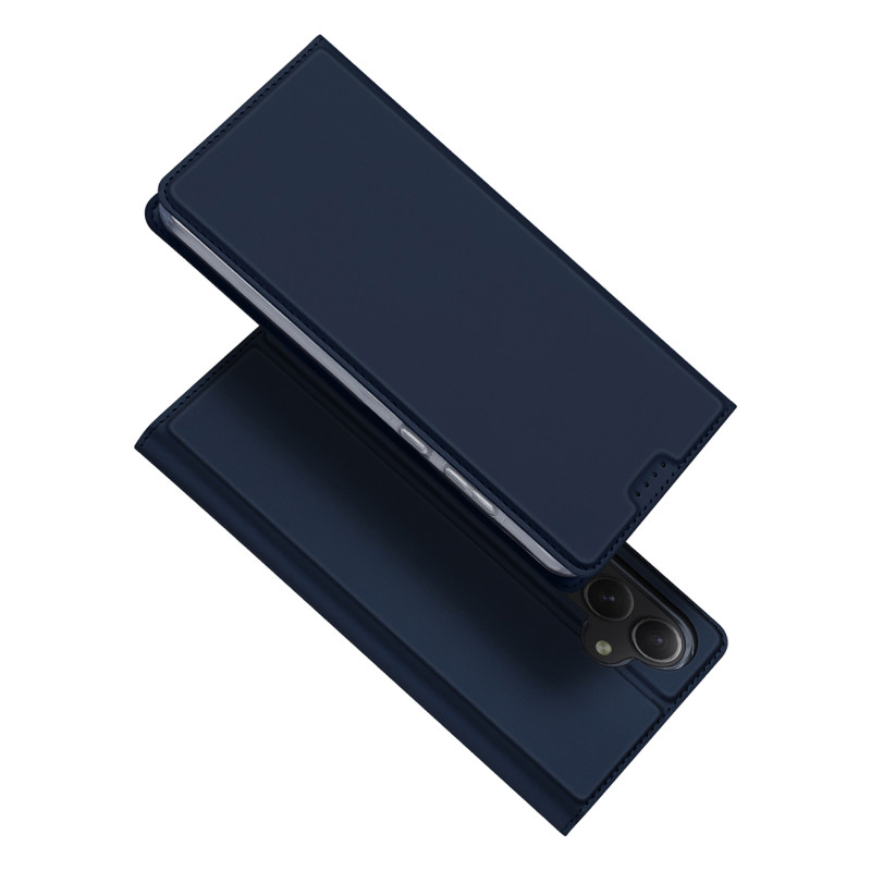 „Dux Ducis Skin Pro“ dėklas, skirtas „Samsung Galaxy A55 5G“ su atlenkimu ir kortelių lizdu – mėlynas